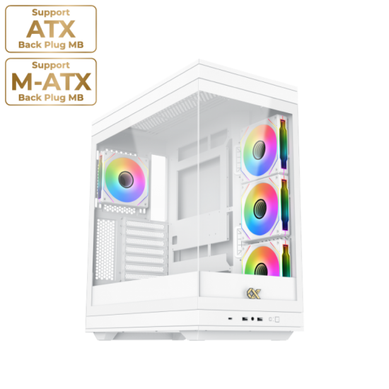 XIGMATEK Meta ARGB Super Tower Case - White